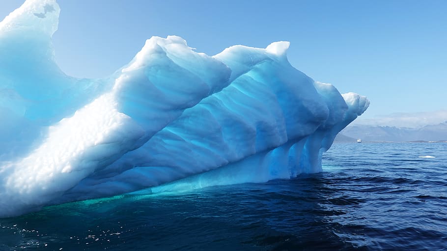 iceberg, hielo, groenlandia, congelado, frío, mar, naturaleza, paisaje, polar, nieve
