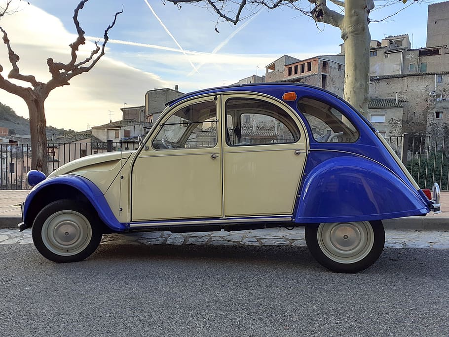 Coche Antiguo Vintage Citroen 2cv Dos Caballos Clasico Transporte Exterior Del Edificio Arquitectura Pxfuel