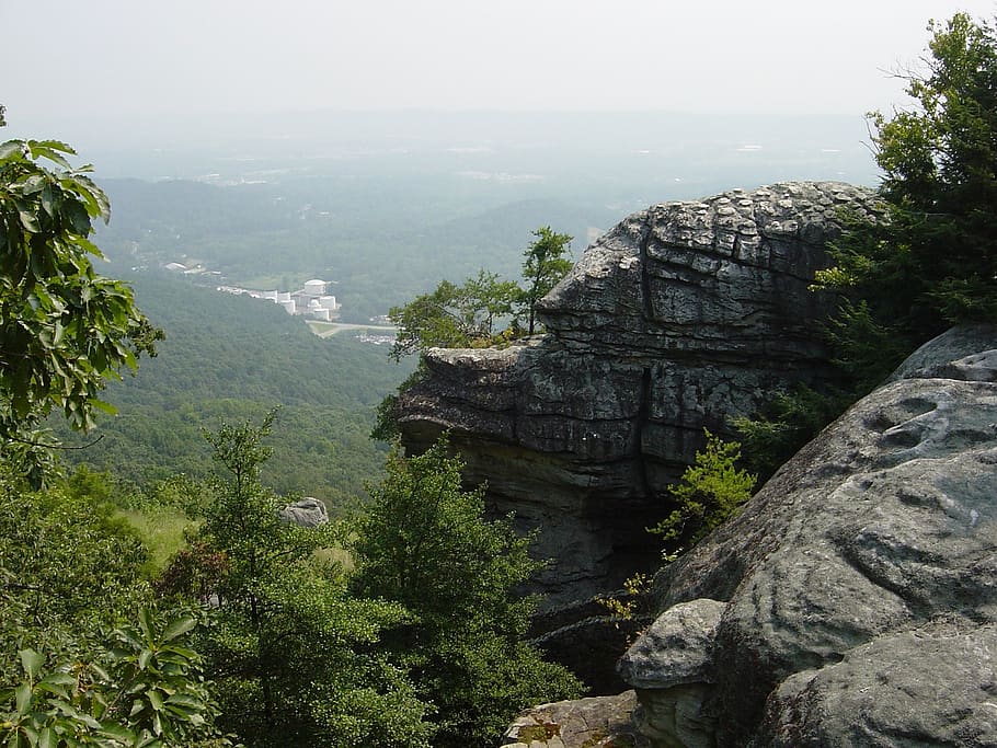 Chattanooga, roca, ciudad, puesto de observación, viaje, señal, turismo, paisaje, famoso, piedra