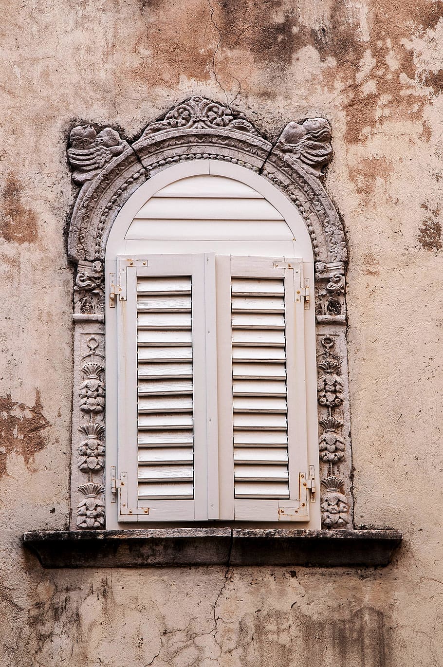 window, croatia, istria, august, borgo, architecture, built structure, building exterior, day, building