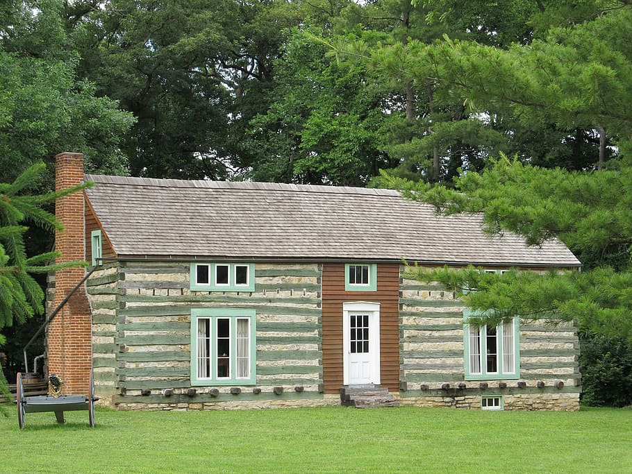 log cabin, historic, home, house, rustic, wood, vintage, building, history, structure