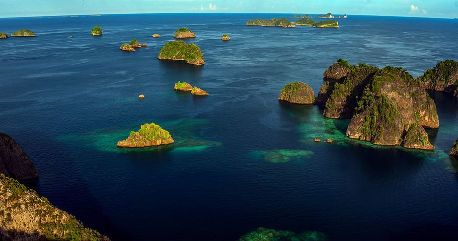 aérea, islas, mar, océano, paraíso, paisaje, viaje, verano, naturaleza, playa