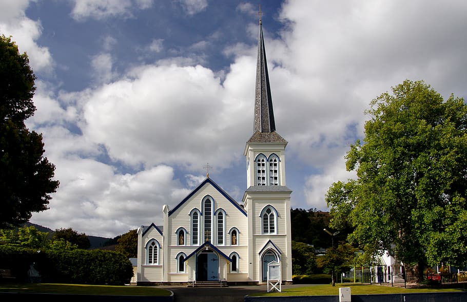 St Mary, Catholic Church, Nelson, New Zealand, cathedral, photograph, built structure, building exterior, architecture, place of worship