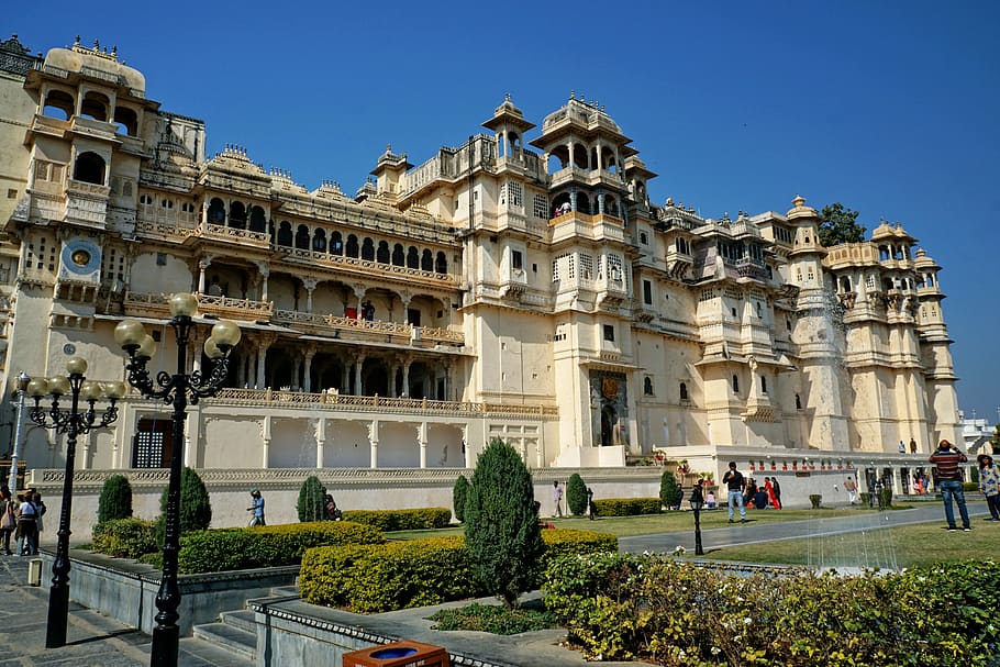 udaipur, palacio de la ciudad, arquitectura, viajes, antiguo, antigüedad, edificio, lugares de interés, turismo, estructura construida