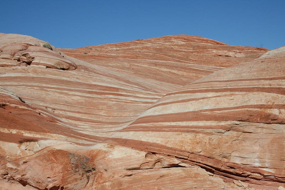 Usa, Nevada, Valley Of Fire, The Wave, desert, nature, landscape, sand, rock - Object, scenics