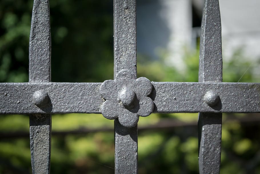 Fence Wrought Iron Metal Verschnorkelt Iron Fence