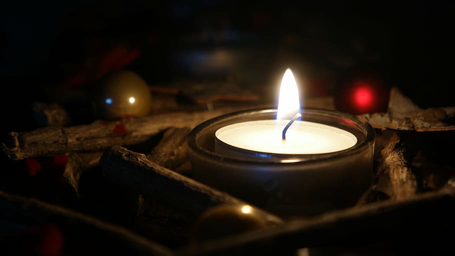 candle, candlelight, flame, atmospheric, advent, tealight, burning, fire - Natural Phenomenon, spirituality, religion