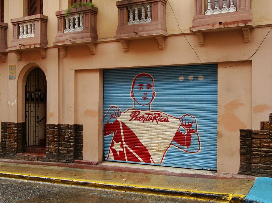 puerto rico, old san juan, caribbean, architecture, mural, built structure, building exterior, graffiti, city, communication