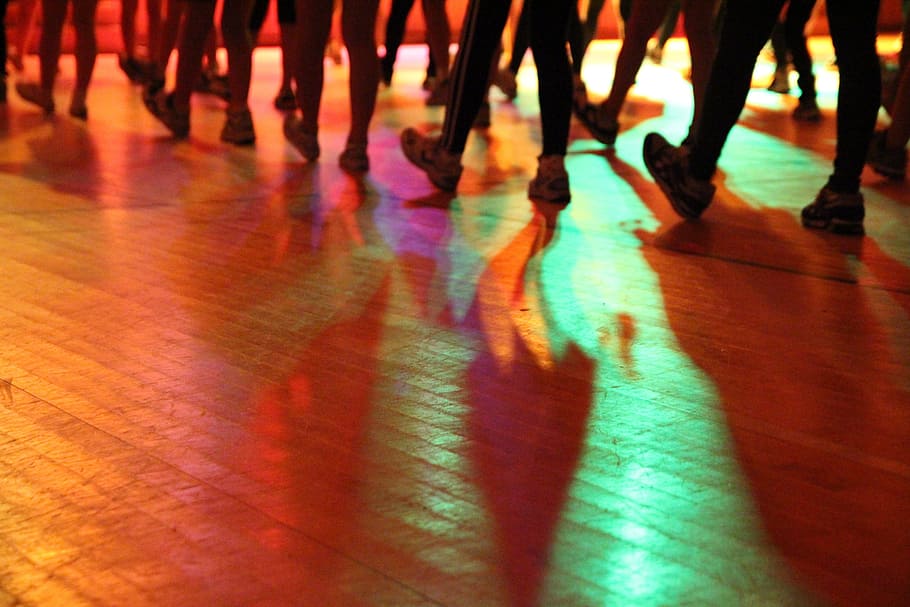 people, wearing, brown, shoes, dance, silhouette, lighting effects, bridge, foot, flooring