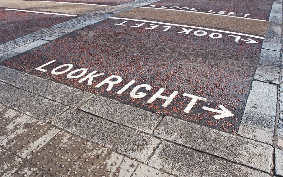 look, right sign, pavement, direction, road, right, arrow, crossing, safety, politics