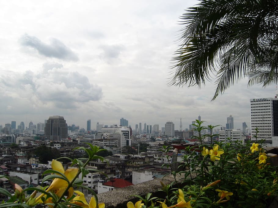 Bangkok, Thailand, City, Skyscraper, journey, tourism, panorama, cityscape, urban Scene, asia