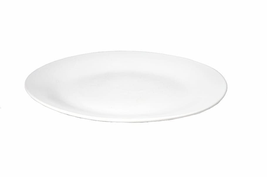 round, white, ceramic, Plate, White, Porcelain, Tableware, porcelain, cut out, circle, white background