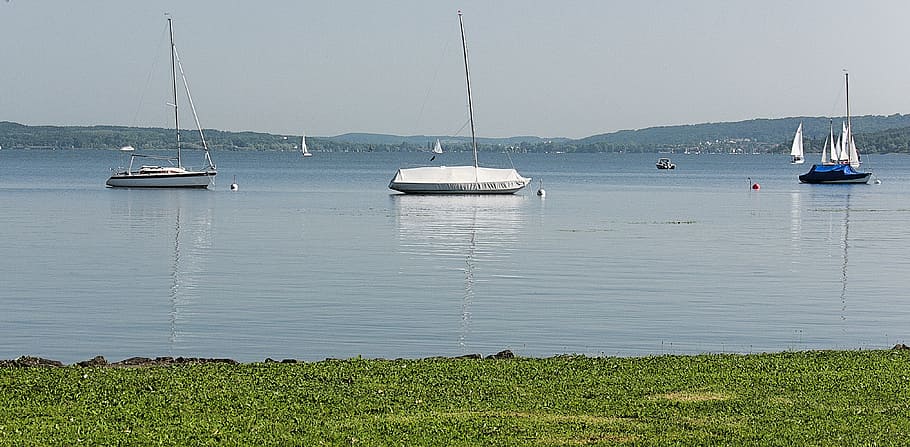 water, ammersee, boot, summer, mirroring, nautical vessel, sea, transportation, mode of transportation, travel