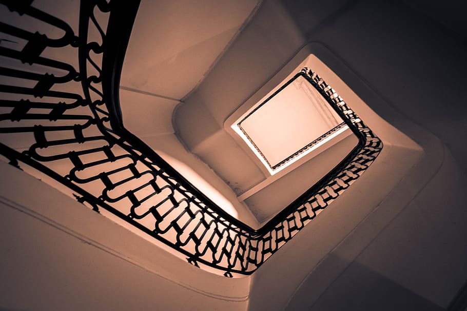 ladder, architecture, stairs, spiral, inside, design, construction, railing, spiral staircase, staircase