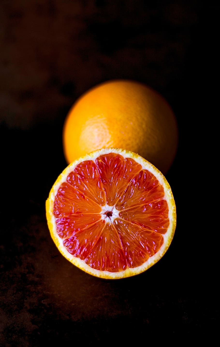 Laranja pigmentada, frutas cítricas, frutas, minimalista, laranja, vermelho, simplista, alimentos, frescura, maduro