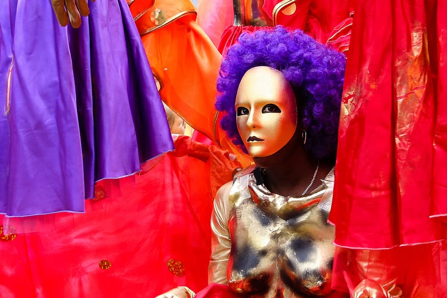 persona con máscara, carnaval, venecia, danza, máscara, música, bailarines, humanos, arlequín, representación humana