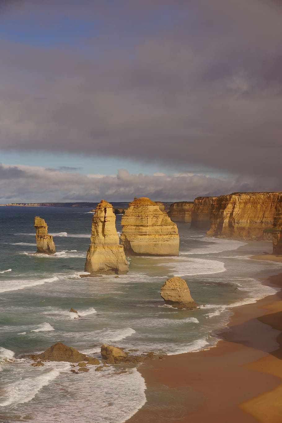 Australia, Great Ocean Road, Coast, Surf, sea, rock - object, nature, rock formation, sky, beauty in nature