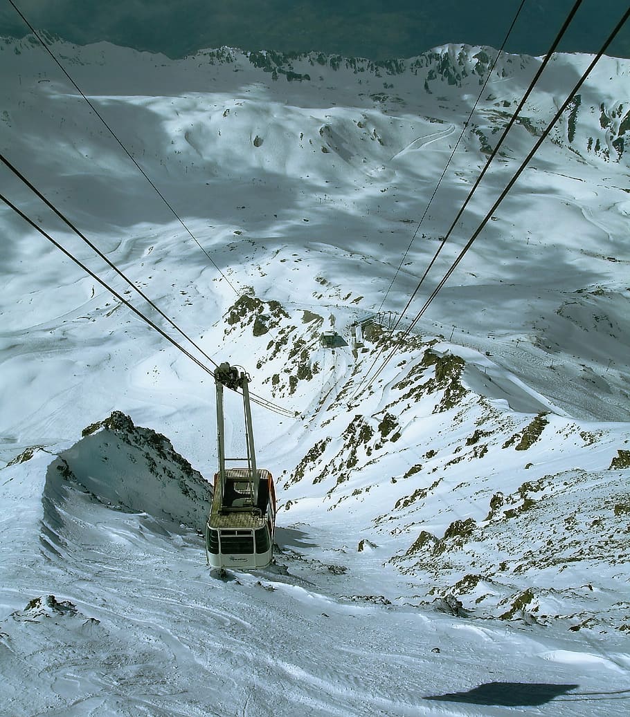 Cable Car, Winter, Gondola, Mountains, alpine, skiing, snow, winter sports, lift, ski