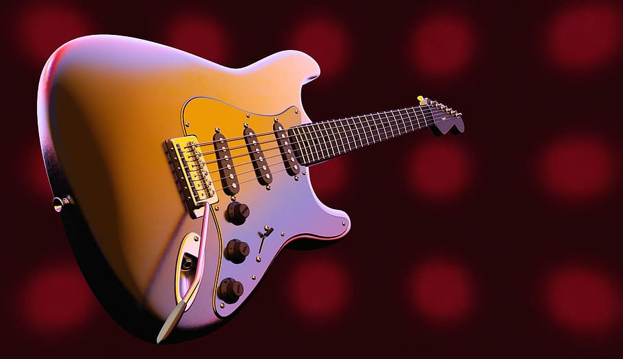 putih, abu-abu, Stratocaster, listrik, gitar, gitar listrik, alat musik petik, alat musik, elektrik, musik rock