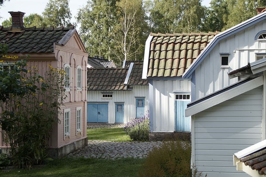 astrid lindgren, mundo, Astrid Lindgren'S World, Vimmerby, smaland, parque temático, lindgren, ciudad, suecia, casas
