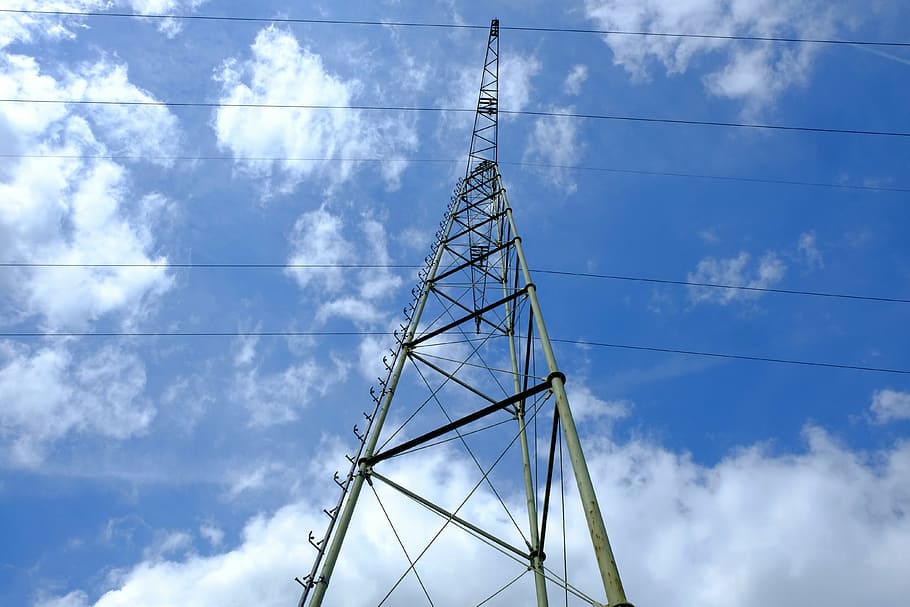 pylon, current, electricity, strommast, power line, energy, high voltage, power lines, line, lines