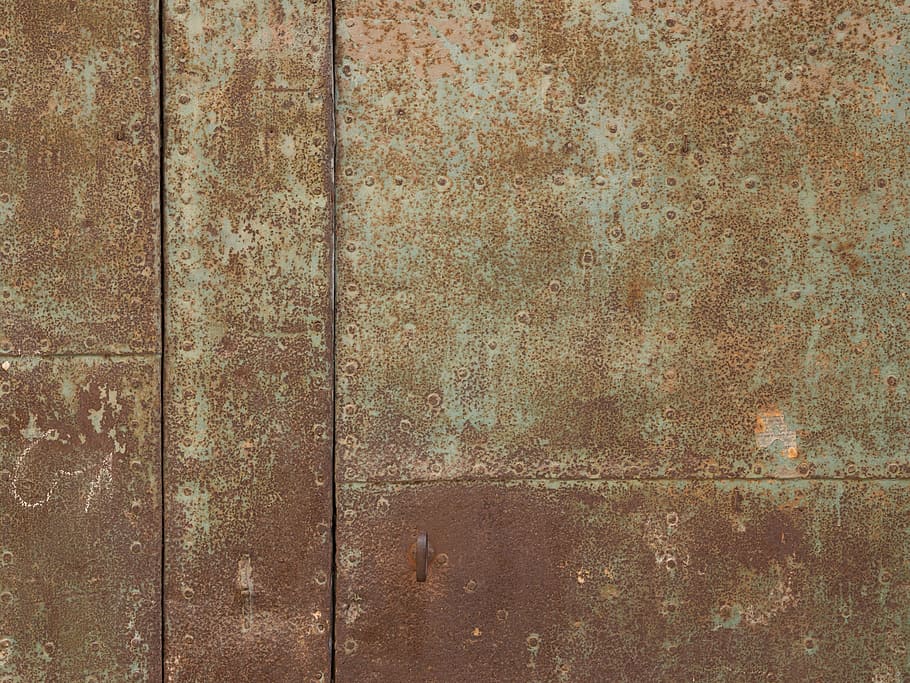 brown wooden board, Texture, Background, Walls, Metal, surface, stainless, metallic, corrosion, auburn