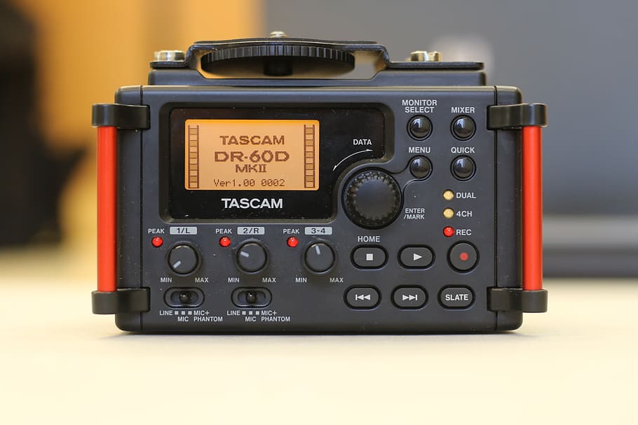 tascam dr-60d, audio recorder, sound, music, technology, close-up, communication, text, number, western script