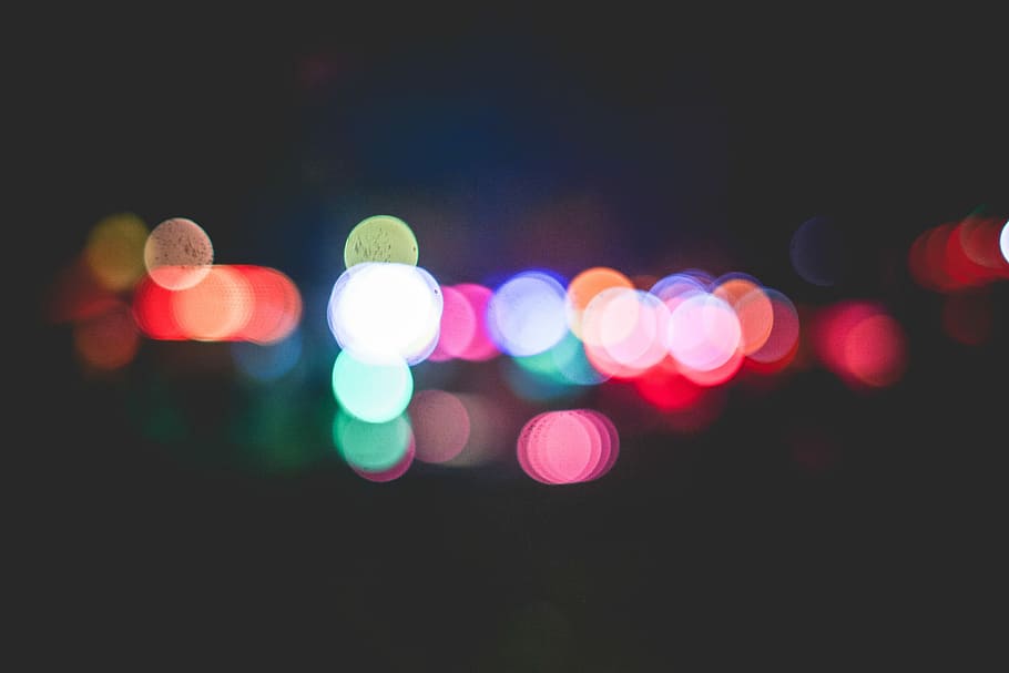 colorful funfair bokeh, Colorful, Funfair, Bokeh, defocused, abstract, backgrounds, night, spotted, multi Colored