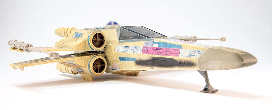 yellow, star, wars, fighter, plane, toy, X-Wing, Star Wars, Model, Game
