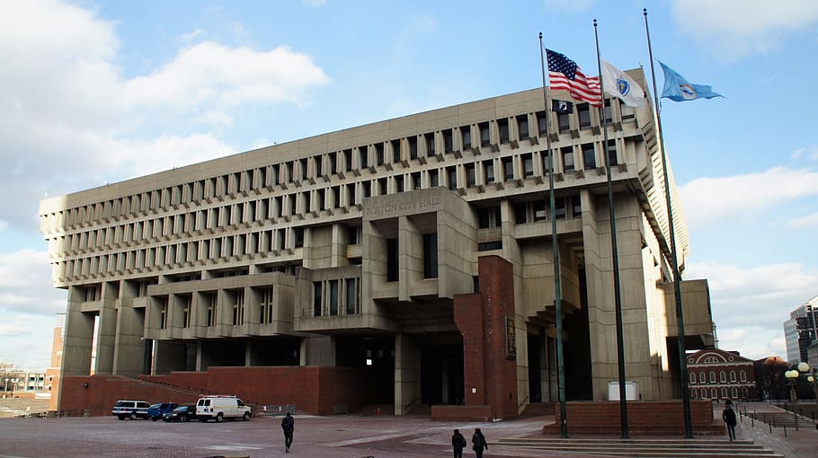 Boston, Government Center, Massachusetts, architecture, building ...