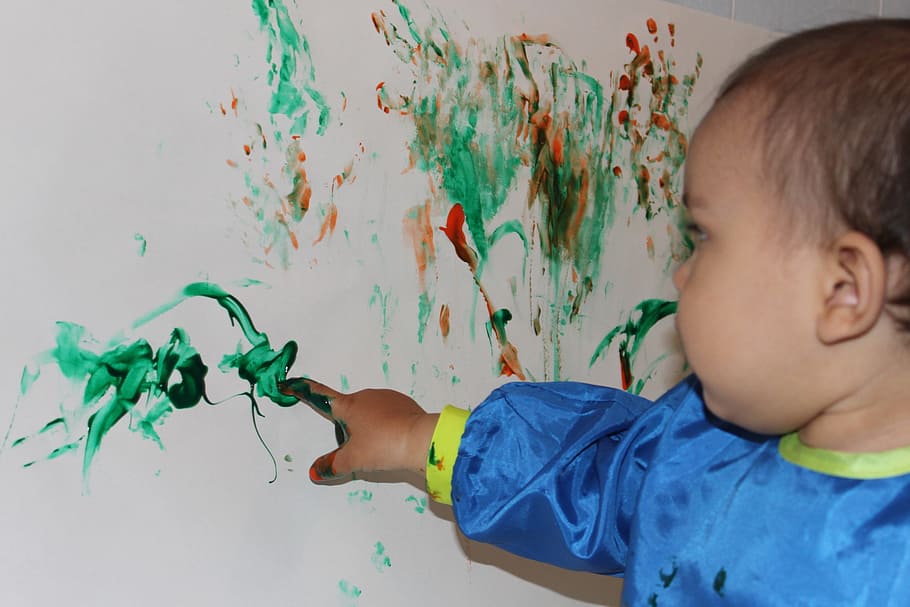 baby painting, hands, finger painting, kid painting, art, paint, kids art, child, boys, childhood