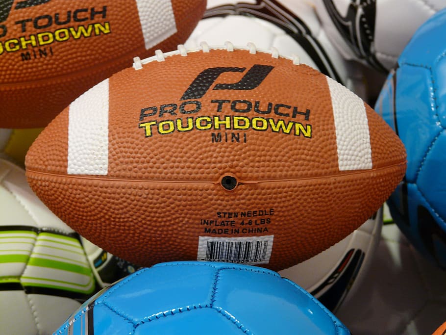 brow nand, white, pro, touch football, American Football, Pigskin, Ball, leather, rubber, brown