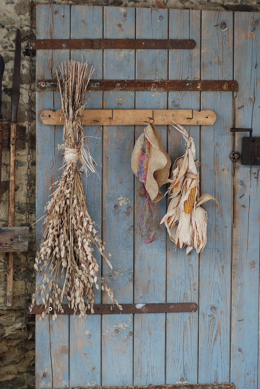Folklore, Village, Open Air Museum, Folk, old house, the idyll, farm, corn, hanging, wood - material