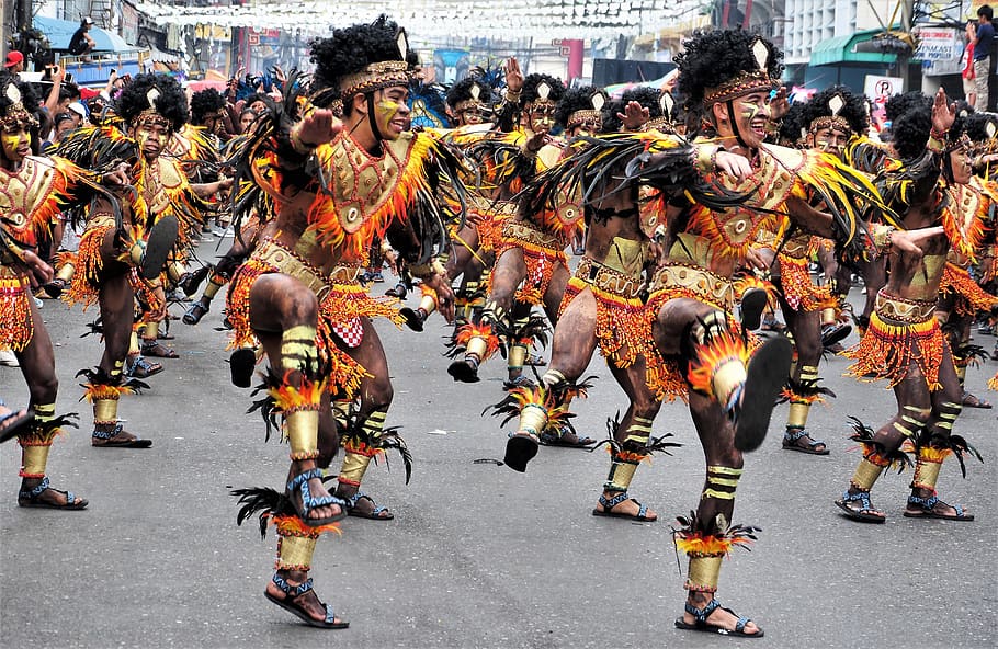people, parade, festival, street, crowd, dancing, celebration, performance, costume, culture