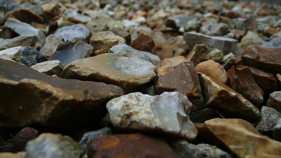 gravel, grit, ballast, metal, road, stone, solid, rock, backgrounds, full frame