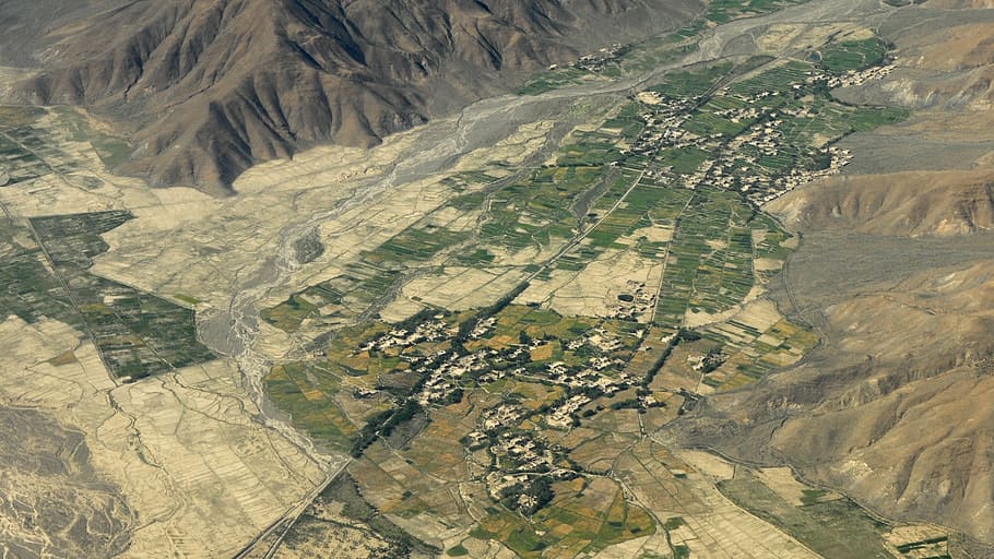 himalayas, fly, mountains, landscape, agriculture, aerial View, nature, land, mountain, flying