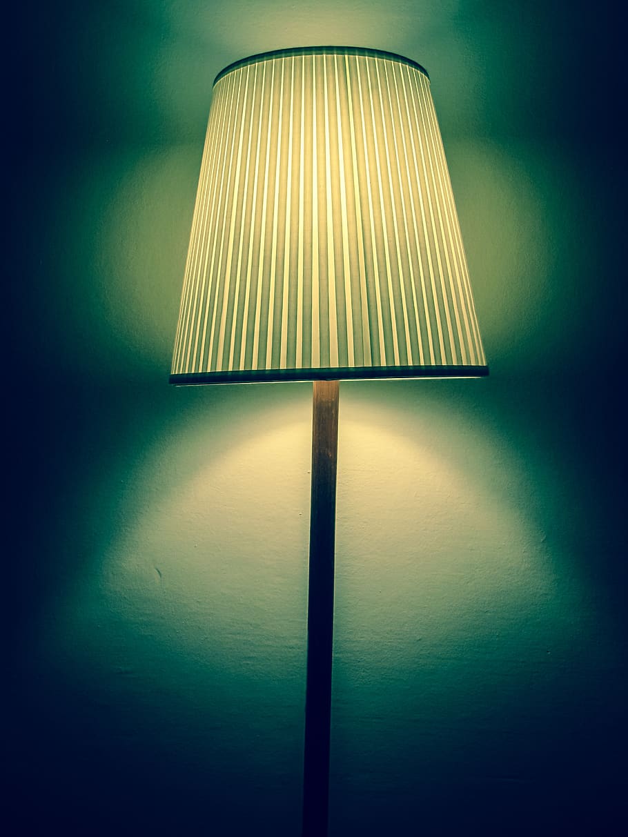 light, lamp, vintage, floor lamp, electric lamp, illuminated, lamp shade, lighting equipment, indoors, electricity