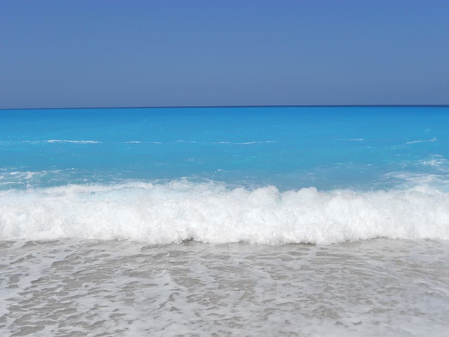 Mar, agua, azul, playa, cielo, verano, horizonte, día, horizonte sobre el agua, belleza en la naturaleza