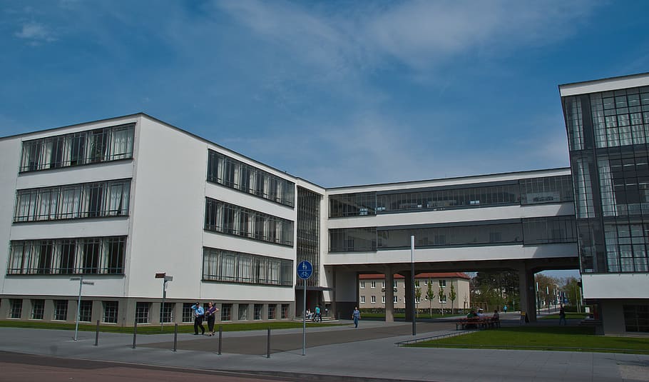 Dessau, Uni, Building, university, architecture, building Exterior, built Structure, architecture And Buildings, outdoors, modern