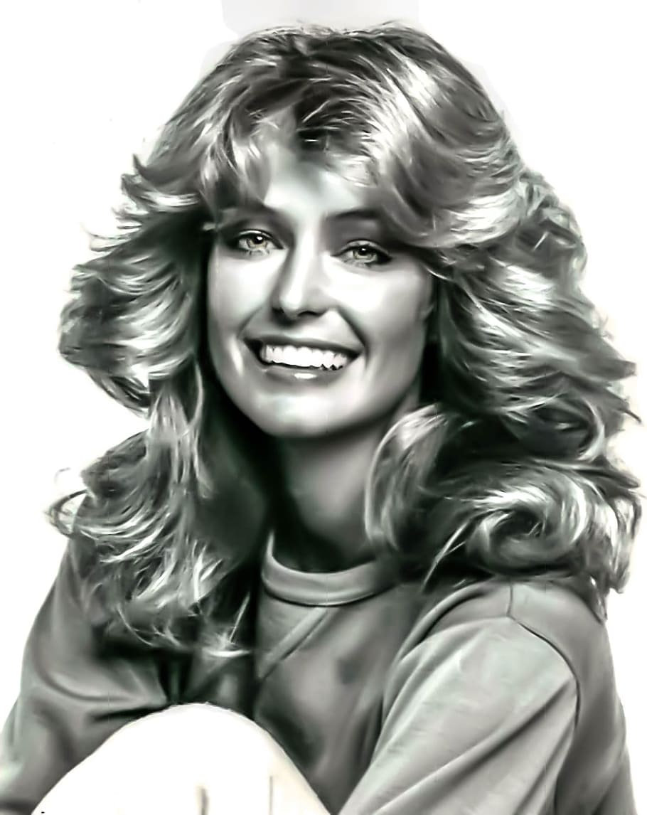 Farrah Fawcett, 70'S, Icon, Female, 70's icon, portrait, face, model, hollywood actress and poster girl, one woman only