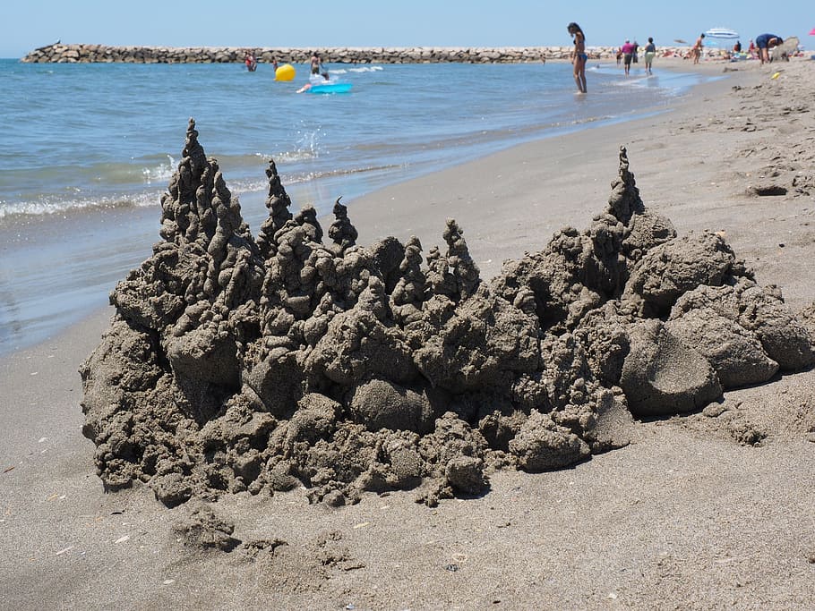 castle, sandburg, klecker castle, artwork, sand artwork, beach, sand, sea, recovery, relax