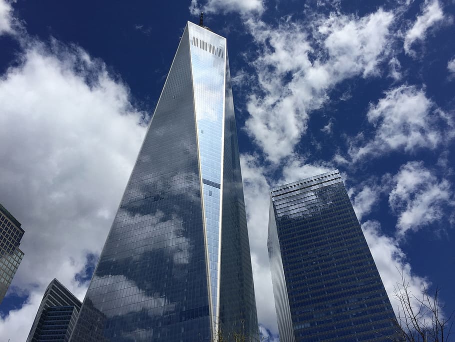 centro de la ciudad, nuevo, york, alto, edificios, centro de Nueva York, edificios altos, greeenwich street n, y, skyscrappers