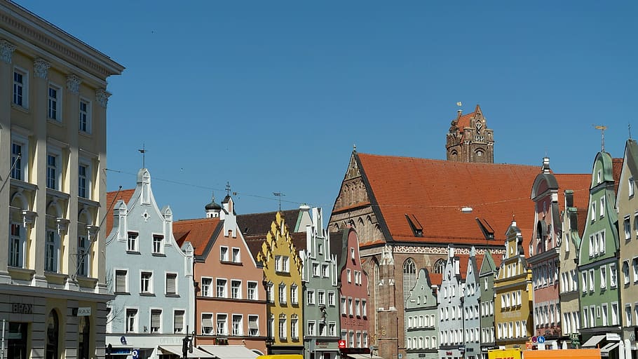 landshut, city, bavaria, historically, places of interest, middle ages, germany, eastern bavaria, southern bavaria, architecture
