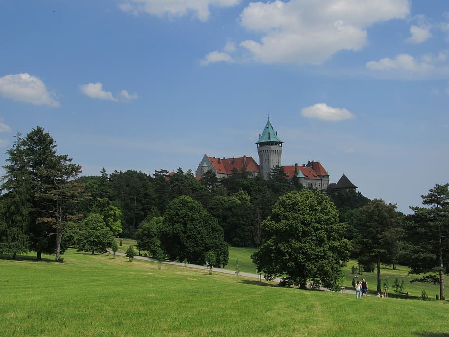 Smolenice, Castle, Slovakia, Park, Tower, smolenice, castle, park, tower, architecture, tree, sky
