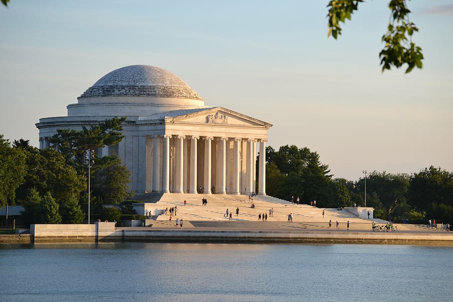Washington DC, Jefferson Memorial, historia, monumento, Jefferson, hito, nacional, DC, cuenca, marea
