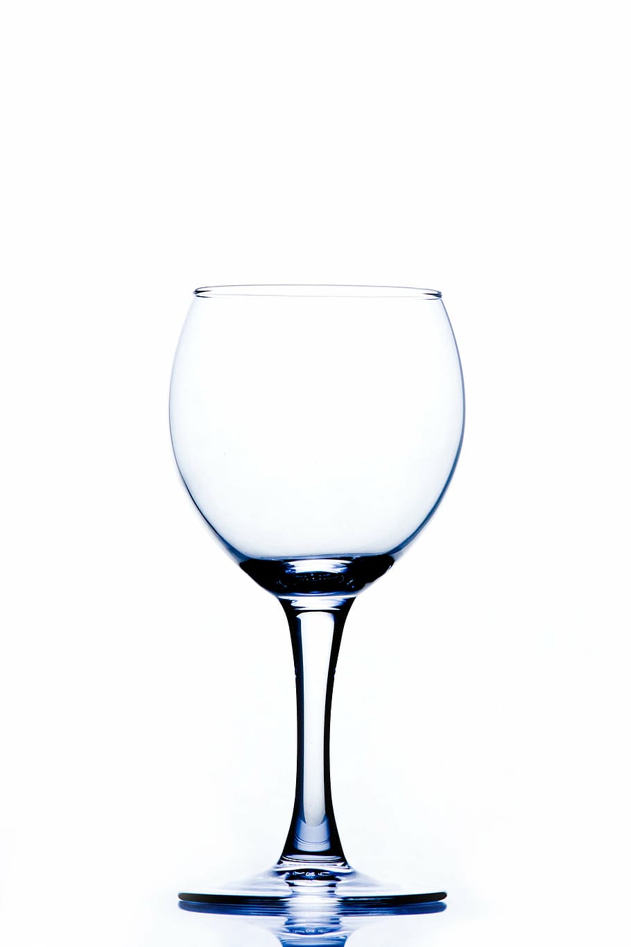 vacío, claro, copa de vino, brillante, vajilla, vidrio, copa de cristal, transparente, copa para beber, reflejo