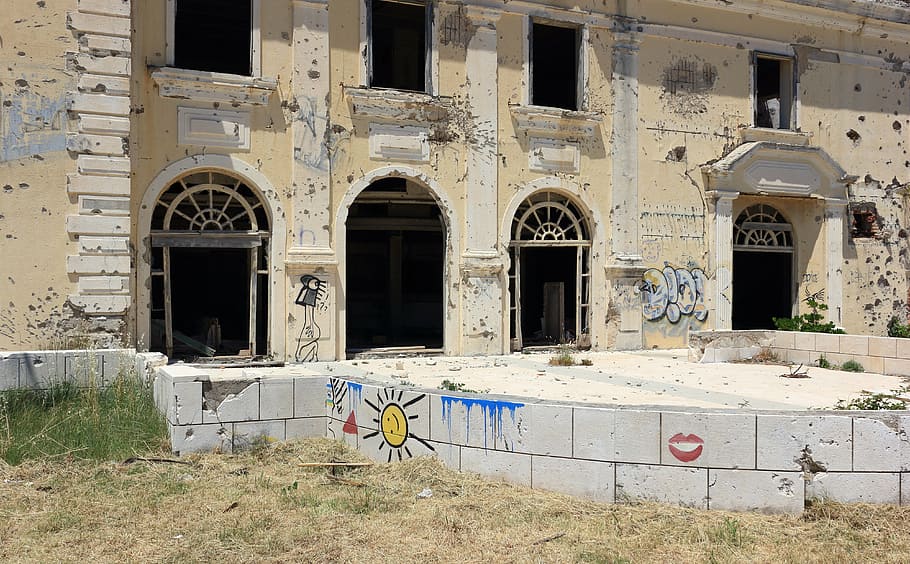 croatia, kupari, abandoned, hotel, war, damage, derelict, destroyed, balkan, architecture