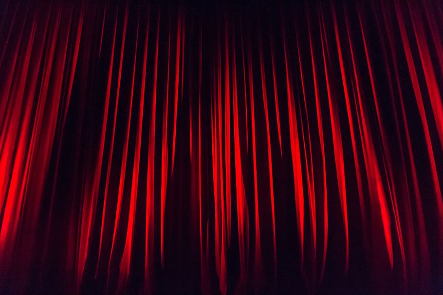tapete vermelho, cortina de palco, cortina, estágio, encenação, design de palco, atuando, pano de fundo, mostrar, iluminação