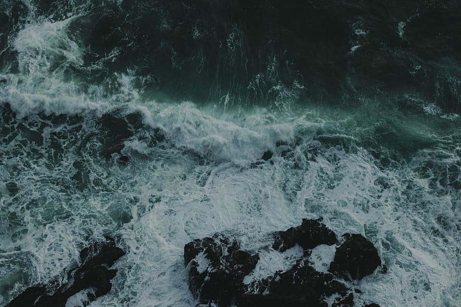 gelombang, tubuh, air, batu, laut, lautan, alam, pantai, tidak ada orang, objek - batu