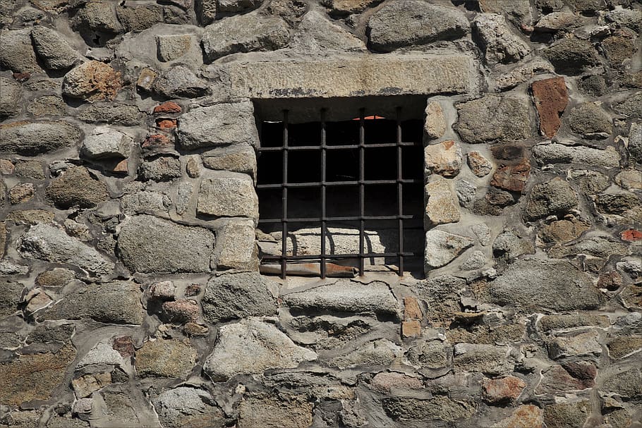 muro de piedra, rejilla, hierro, ventana, enrejado, piedra, vector, óxido, meteorización, textura